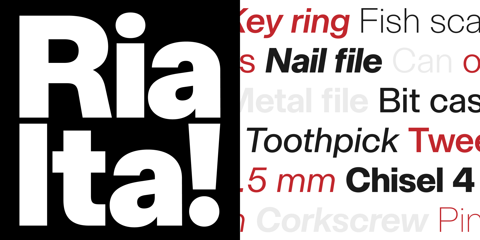 Playtype Fonts and typefaces - Rialta